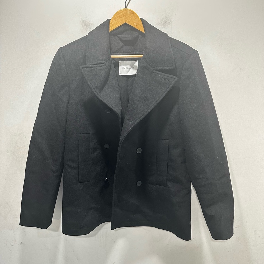 Everlane double breasted short coat